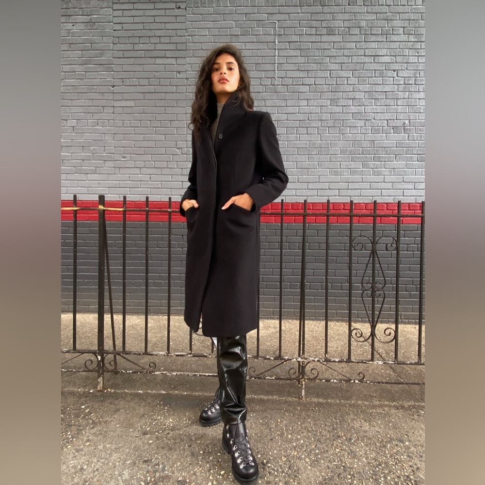 Wilfred Black Pea Coat